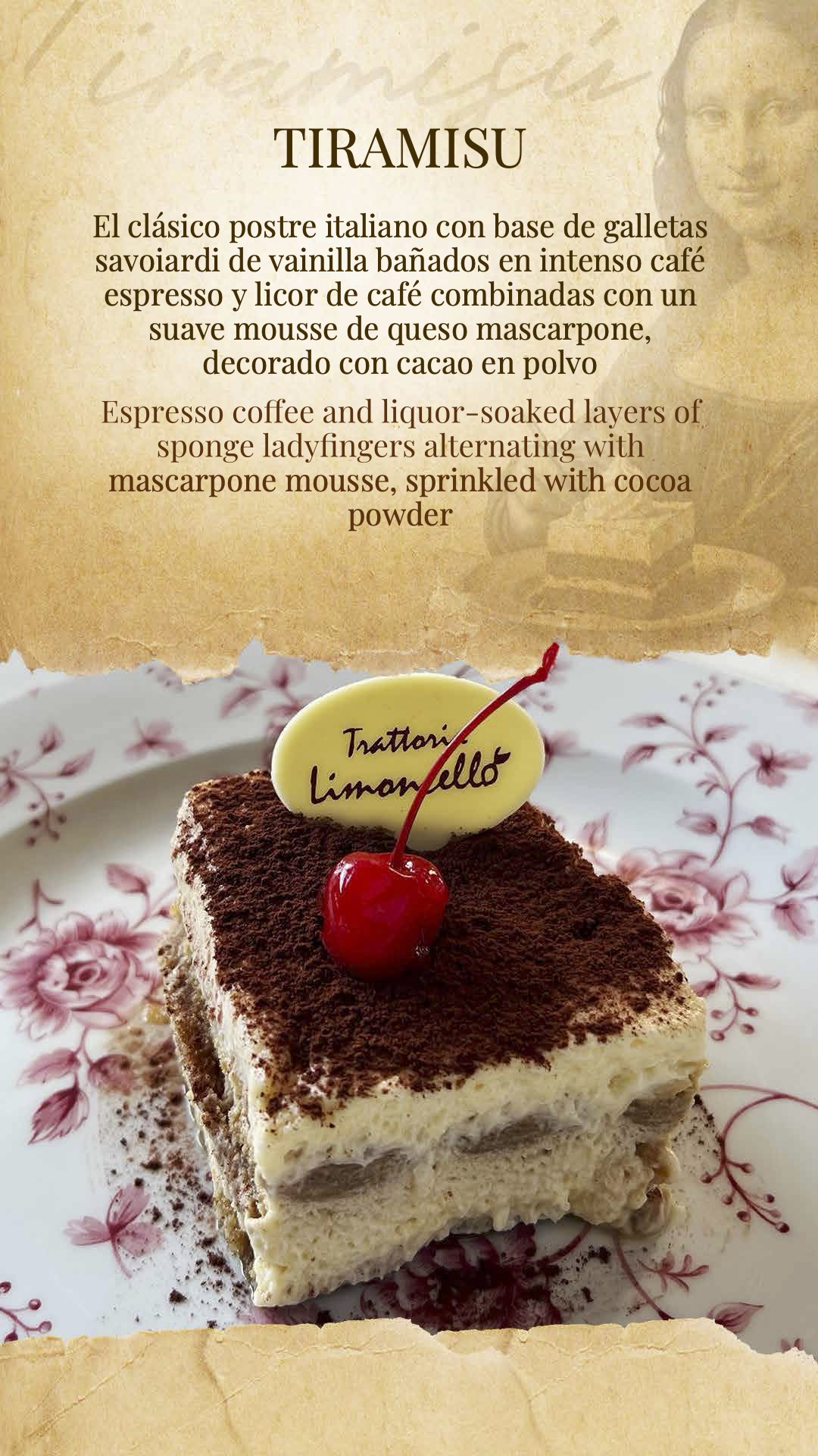 Menu de postres