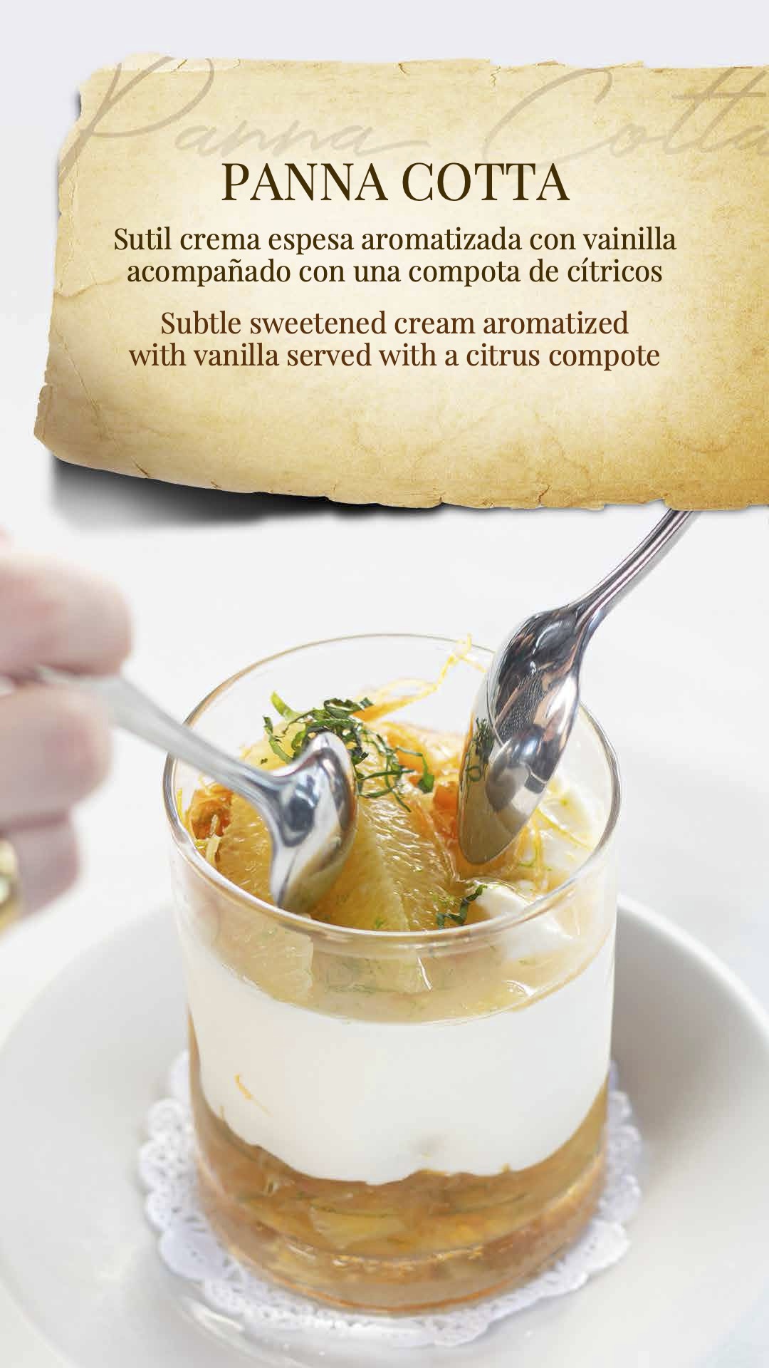 Menu de postres