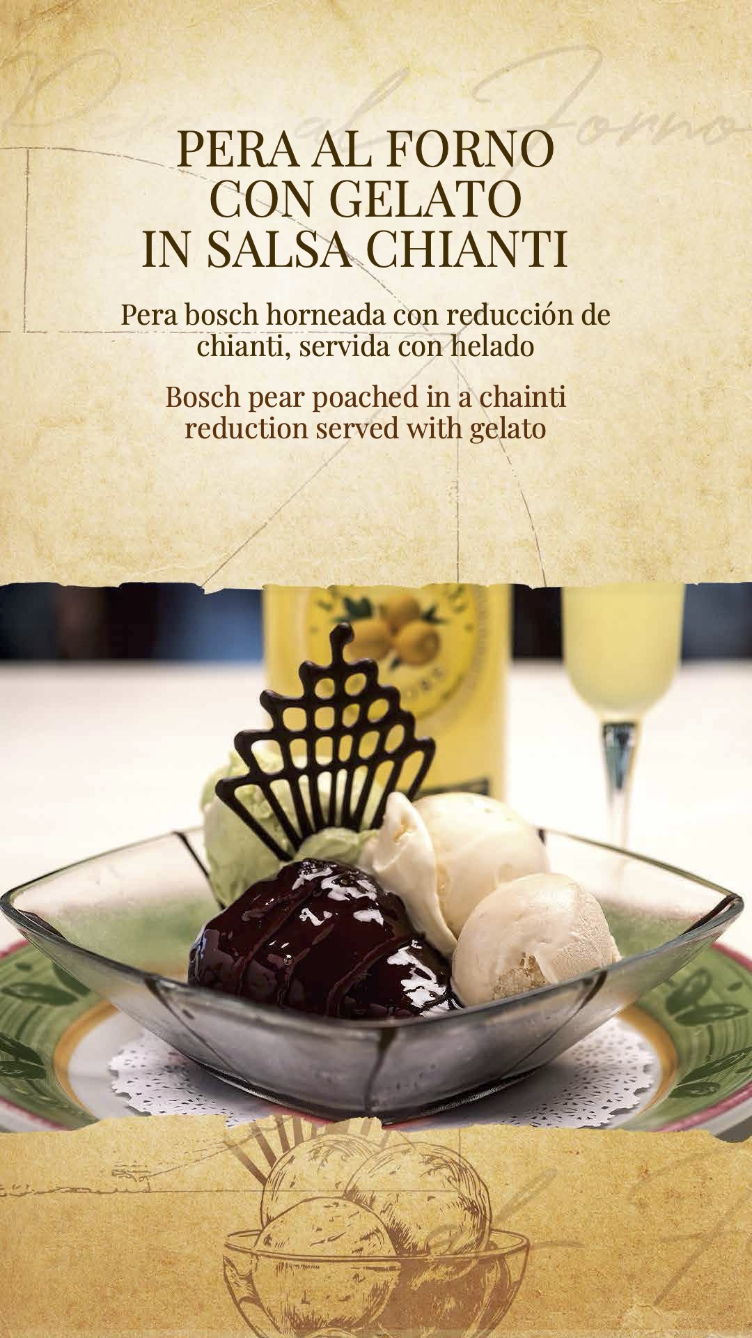 Menu de postres