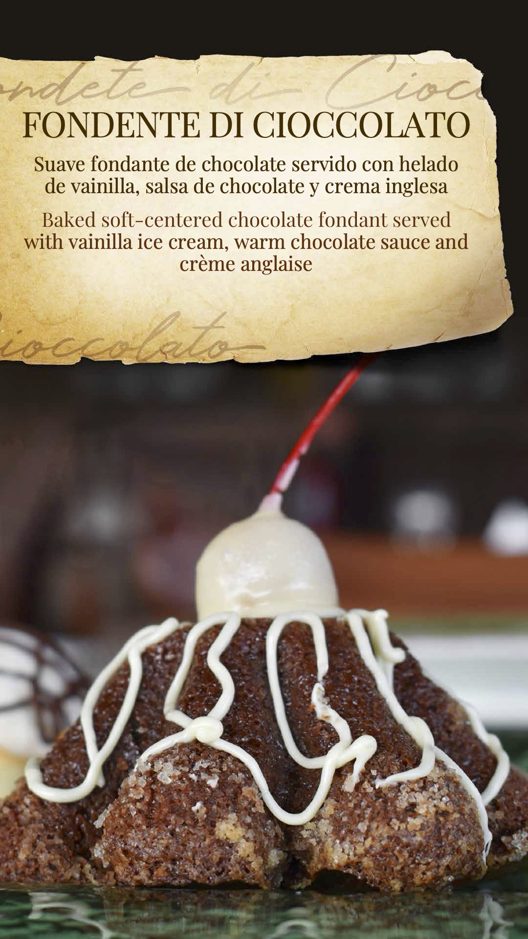 Menu de postres